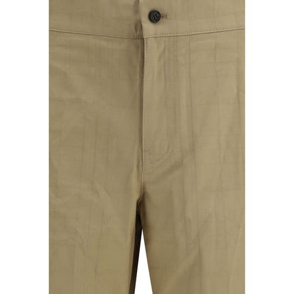 Burberry Beige Cotton Casual Pants