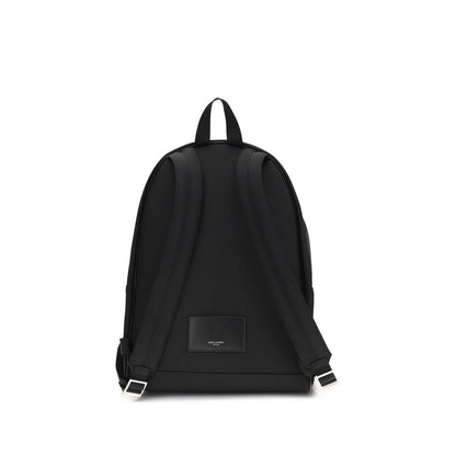 Saint Laurent Black Fabric Backpack