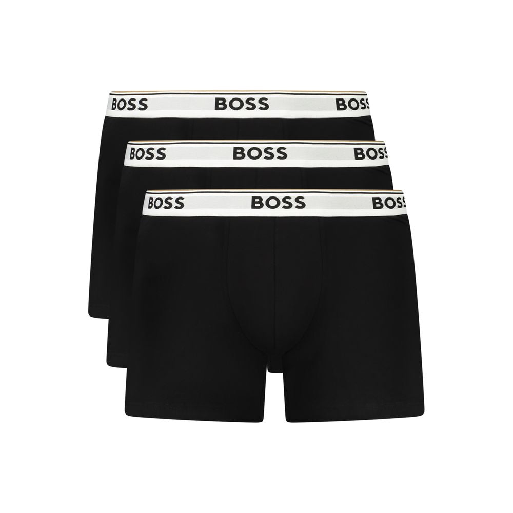 Hugo Boss Black Cotton Men Underwear