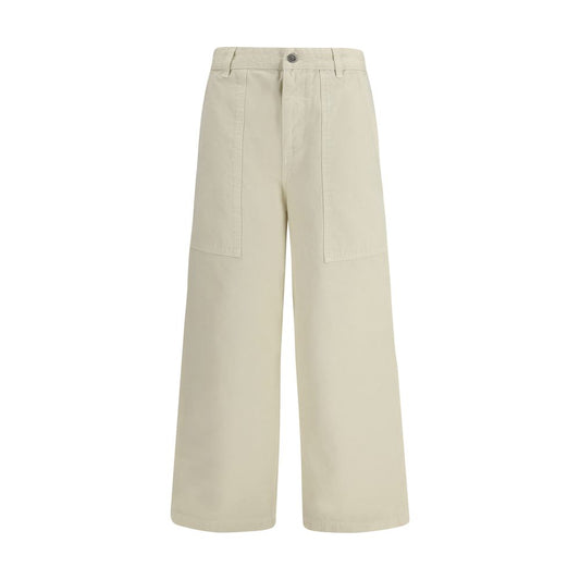 Moncler Beige Cotton Casual Pants