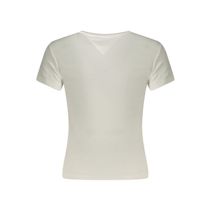 Tommy Hilfiger White Cotton Women T-Shirt