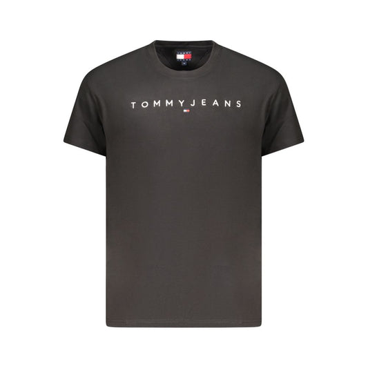 Tommy Hilfiger Black Cotton Men's T-Shirt