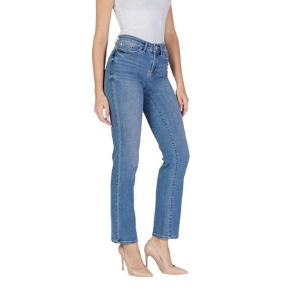 Vero Moda Light Blue Cotton Mom Jeans