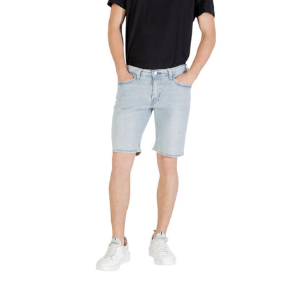 Levi's Light Blue Cotton Bermuda Shorts