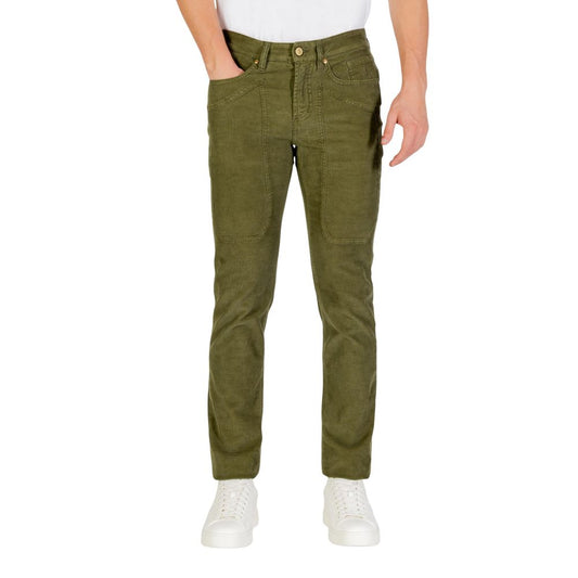 Jeckerson Green Cotton Skinny Jeans