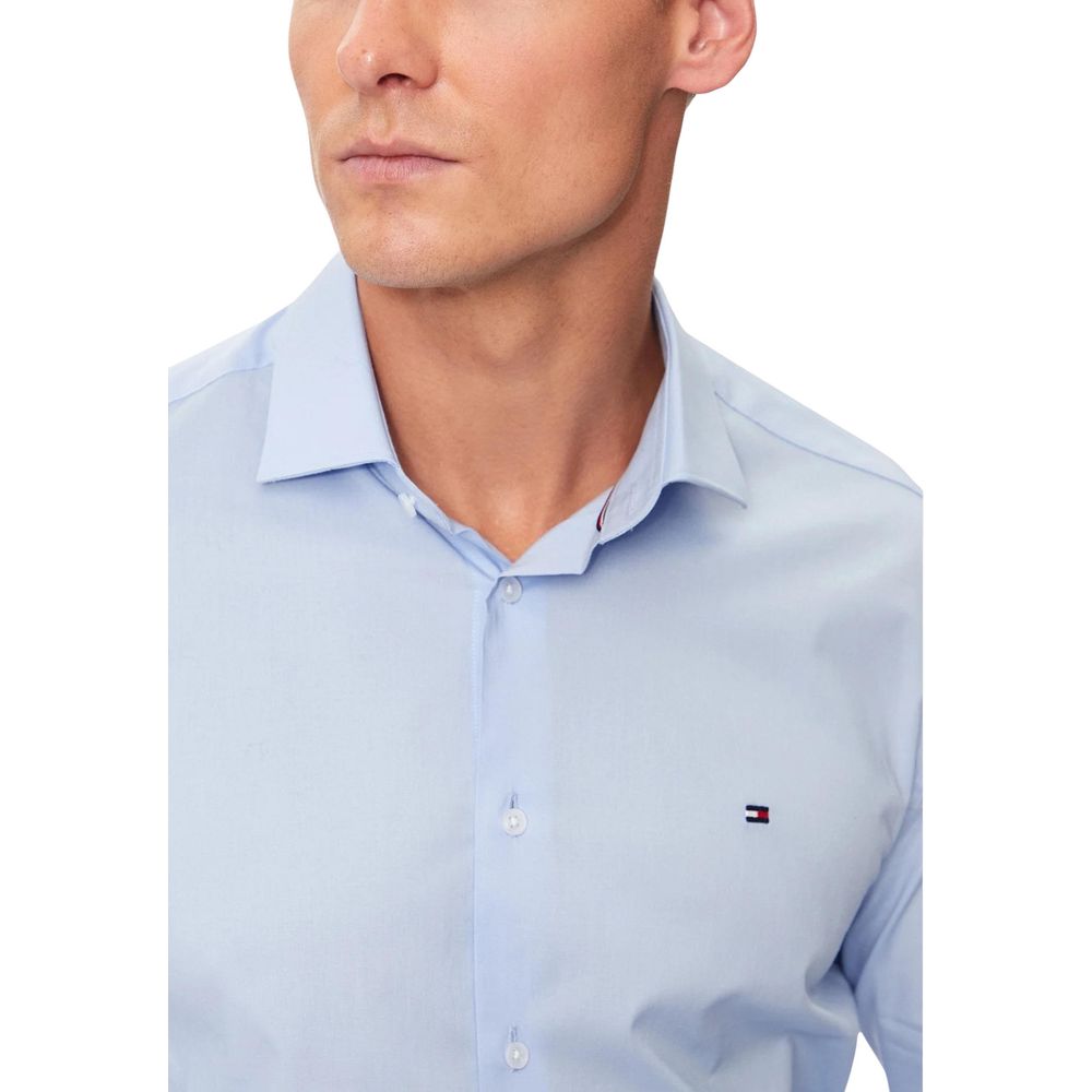 Tommy Hilfiger Blue Organic Cotton Dress Shirt