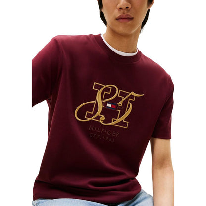 Tommy Hilfiger Bordeaux Cotton T-Shirt