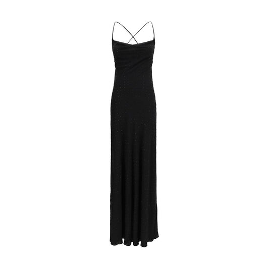 PINKO Black Polyester Cocktail Dress