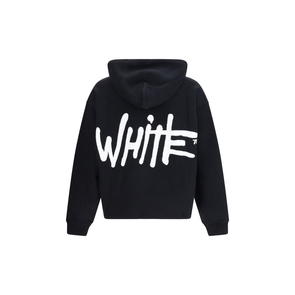 Off-White Black Cotton Sweatshirt