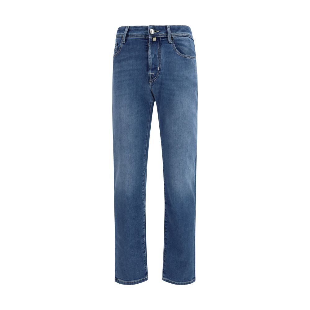 Jacob Cohen Blue Cotton Slim Fit Jeans