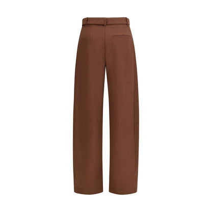 PINKO Brown Viscose Casual Pants
