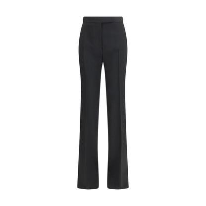 Tom Ford Black Fleece Wool Dress Pants