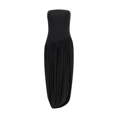 Ferragamo Black Viscose Cocktail Dress