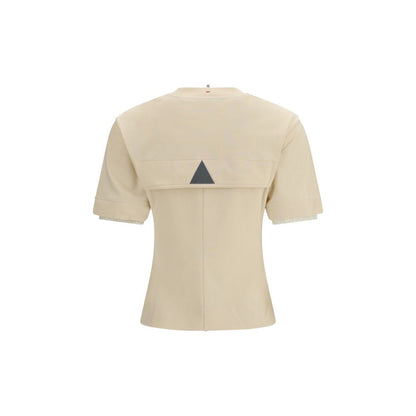 Moncler Grenoble Beige Cotton T-Shirt