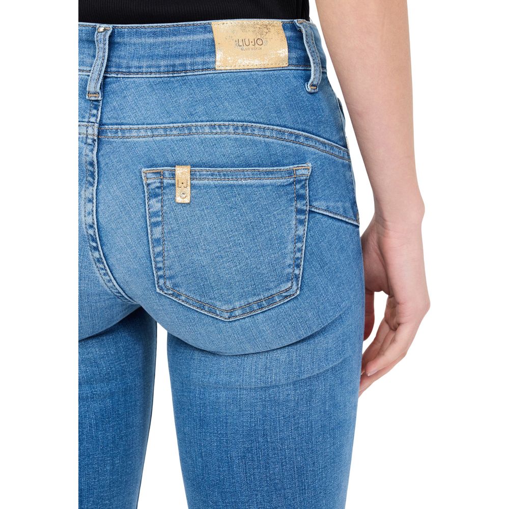 Liu Jo Light Blue Cotton Skinny Jeans