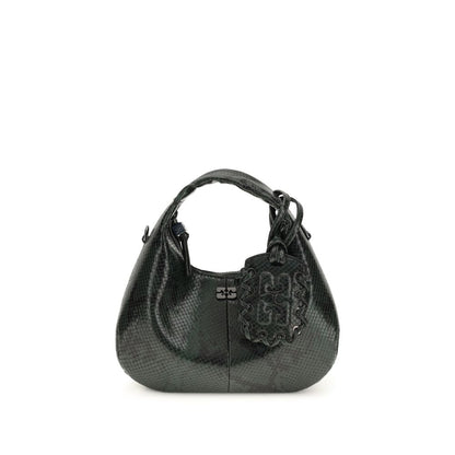 Ganni Black Recycled Polyester Shoulder Bag