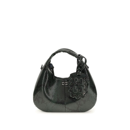 Ganni Black Recycled Polyester Shoulder Bag