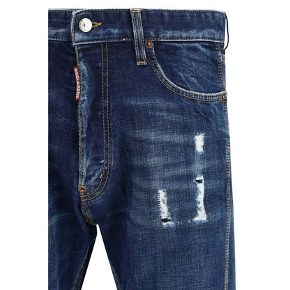Dsquared² Blue Cotton Jeans Denim