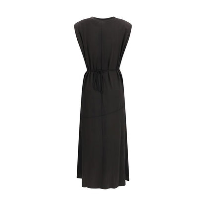 PINKO Black Acetate Casual Dress