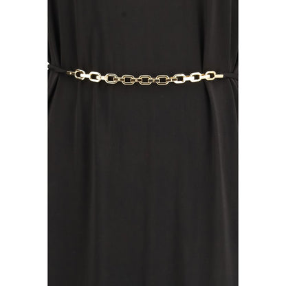 PINKO Black Acetate Casual Dress