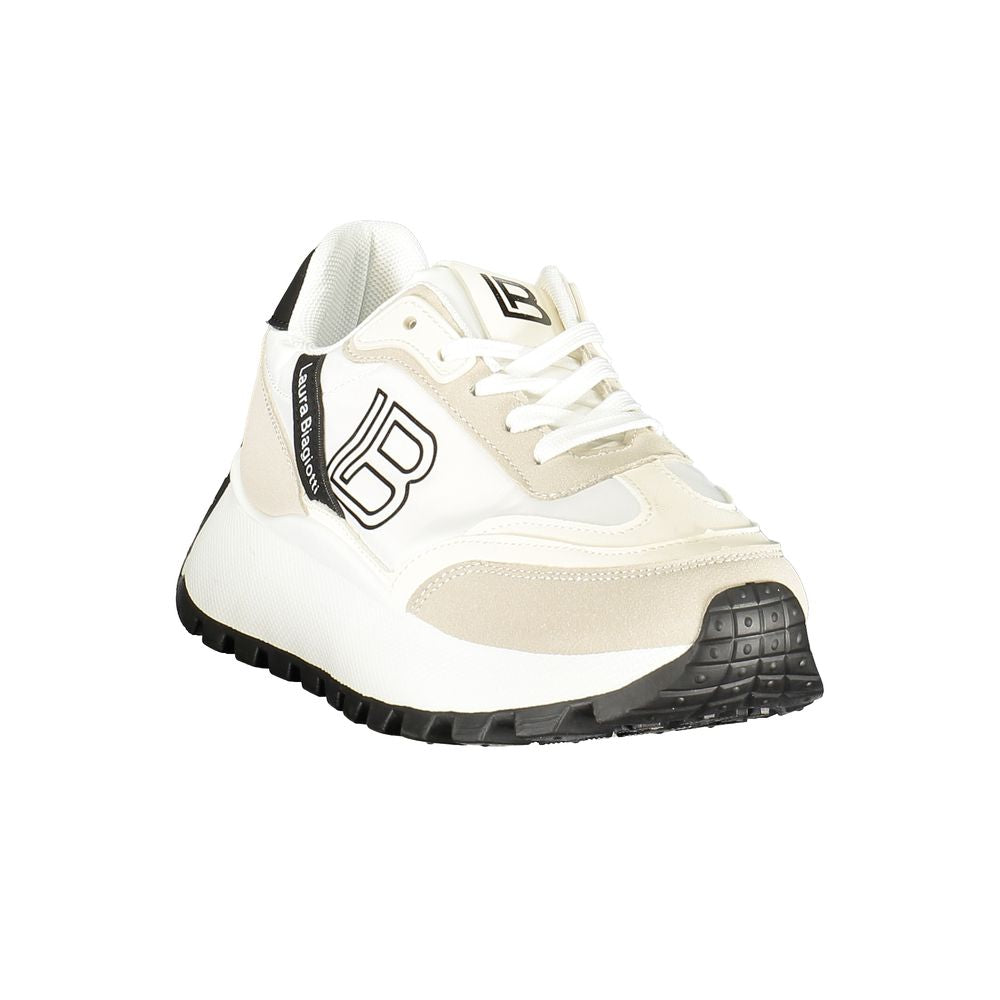 Laura Biagiotti White Polyurethane Women Sneaker