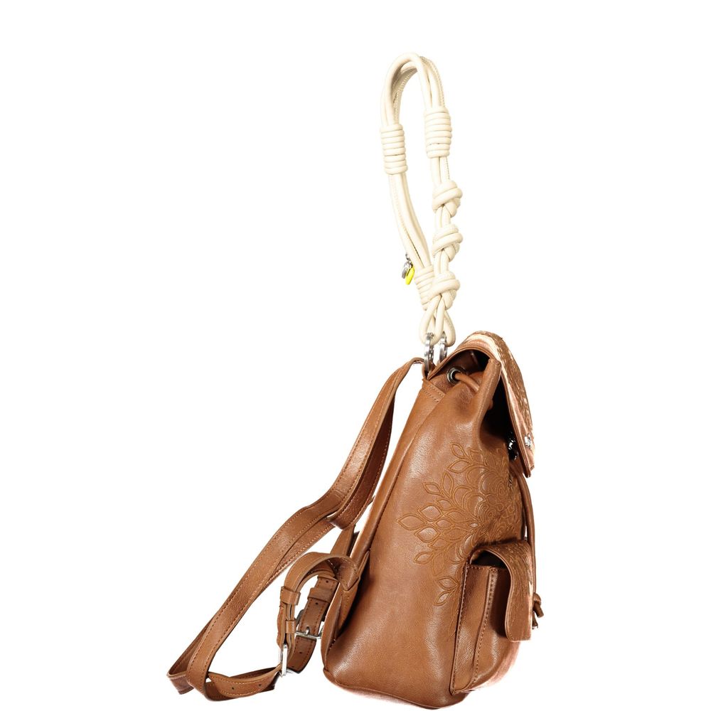 Desigual Brown Polyethylene Backpack