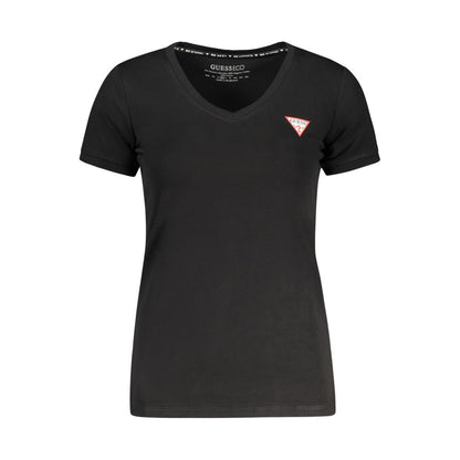 Guess Jeans Black Cotton Women's T-Shirt