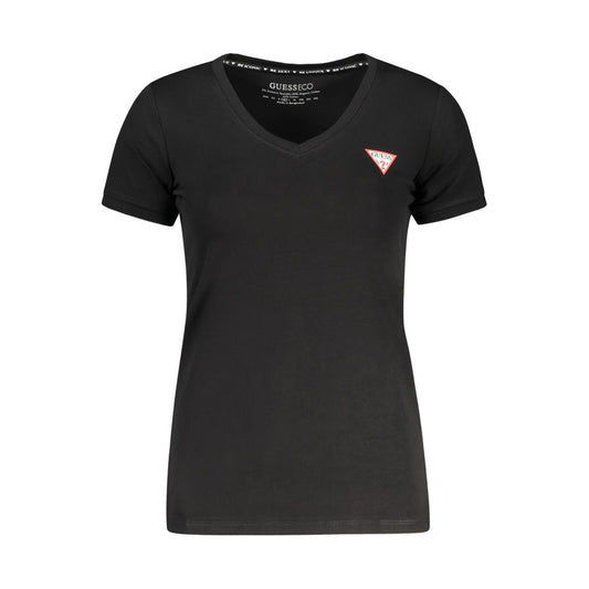 Guess Jeans Black Cotton Women's T-Shirt