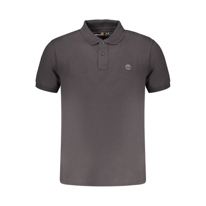 Timberland Black Cotton Men's Polo Shirt