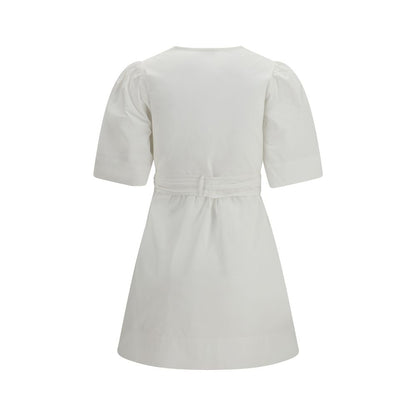 Ganni White Cotton Casual Dress
