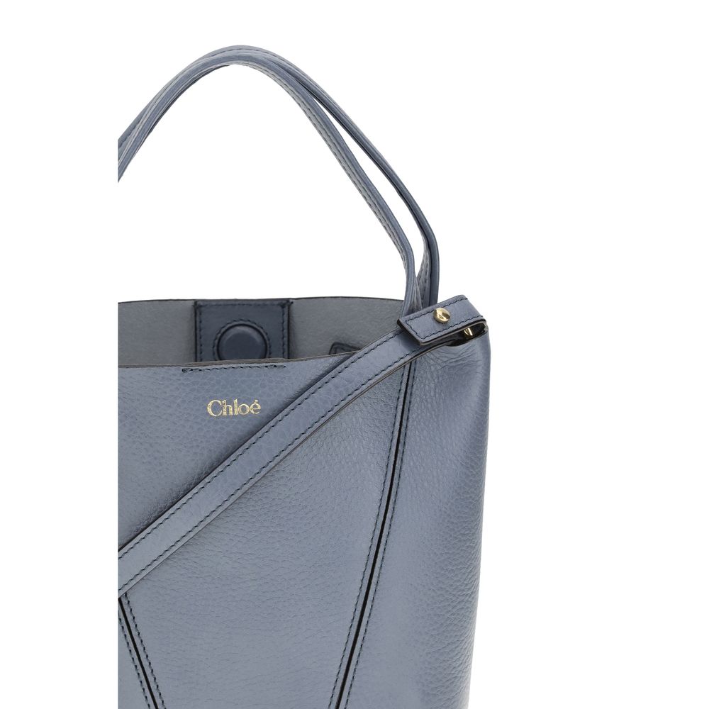 Chloé Blue Calf Leather Bos Taurus Shoulder Bag