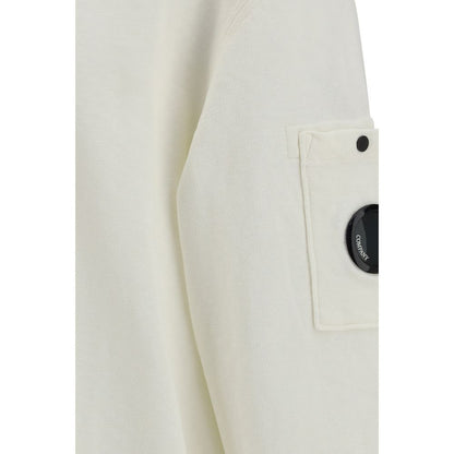 C.P. Company White Cotton Sweatshirt