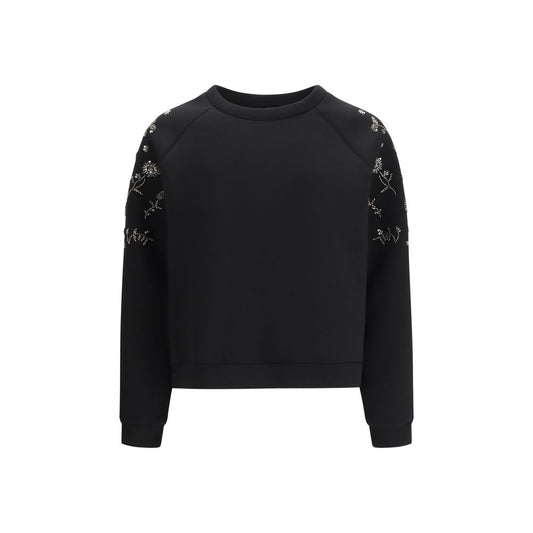 Max Mara Black Polyester Sweatshirt