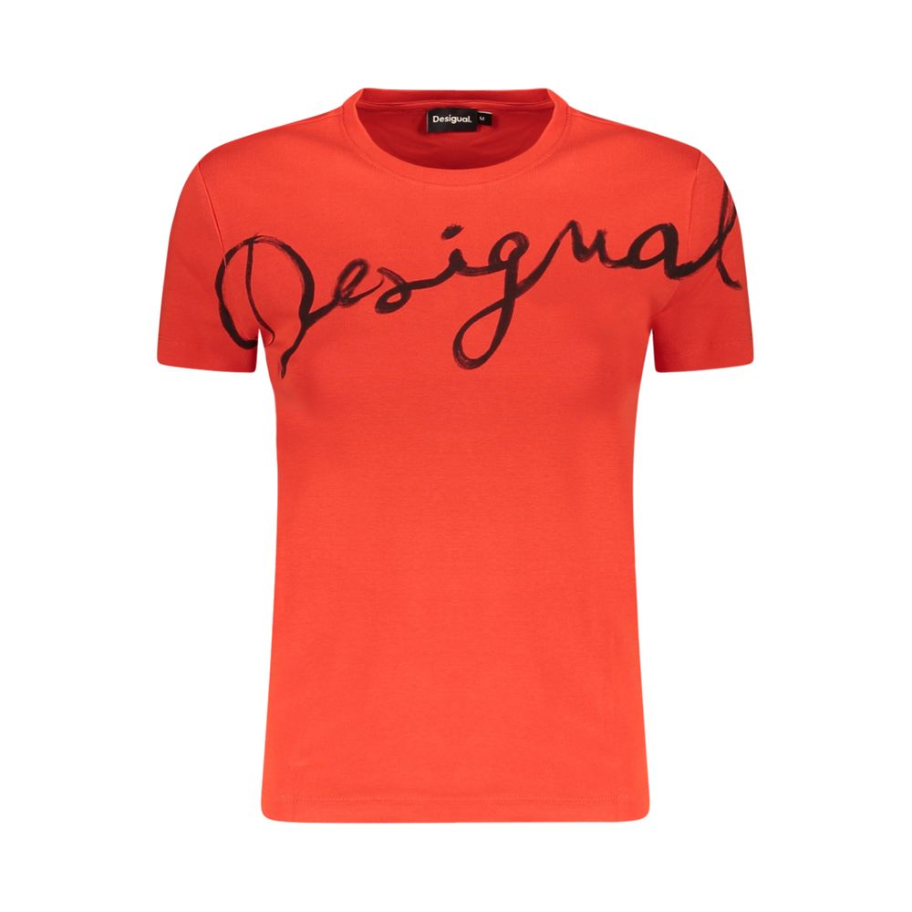 Desigual Red Cotton Women T-Shirt