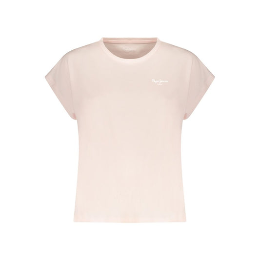 Pepe Jeans Pink Cotton T-Shirt