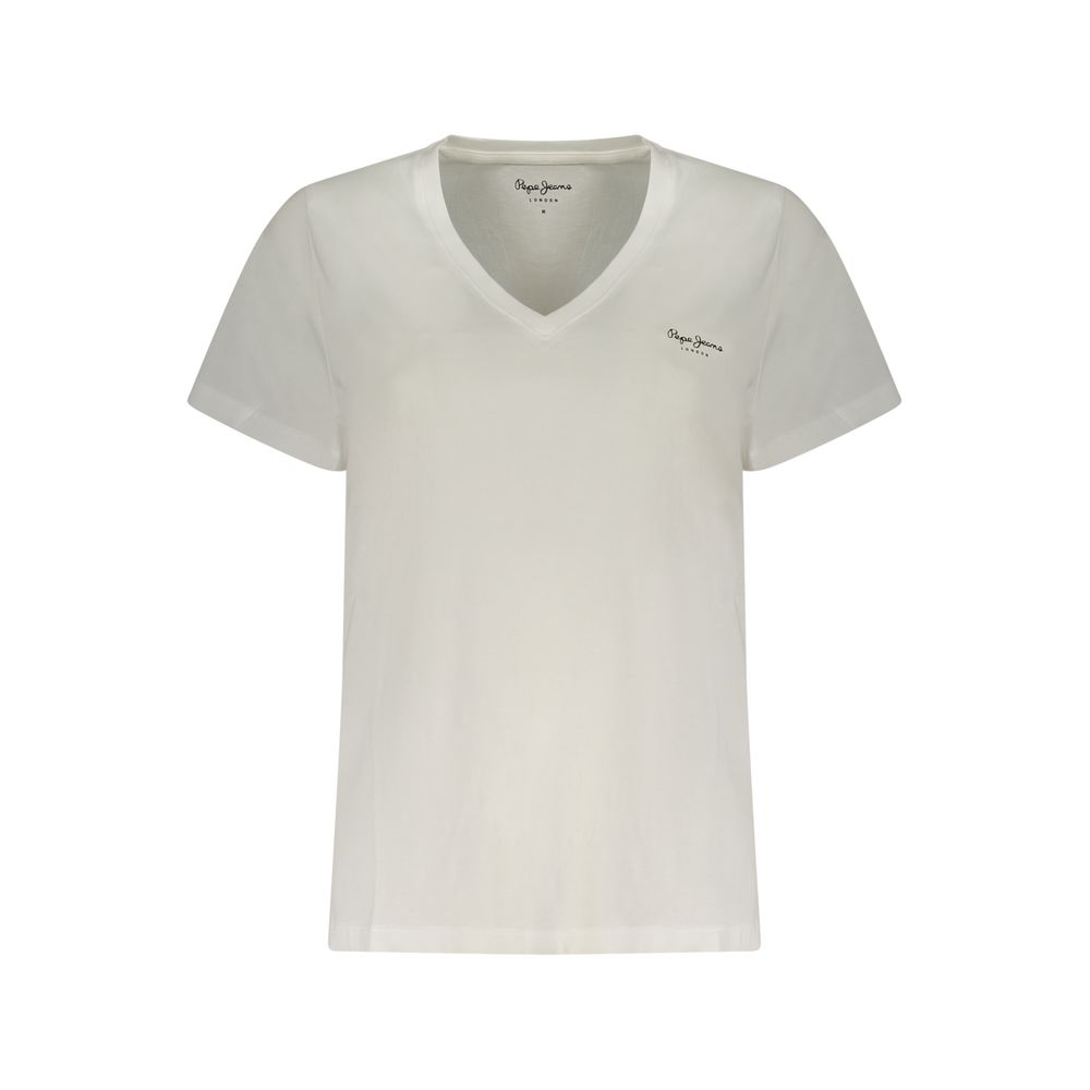 Pepe Jeans White Cotton T-Shirt