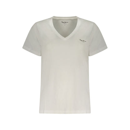 Pepe Jeans White Cotton T-Shirt