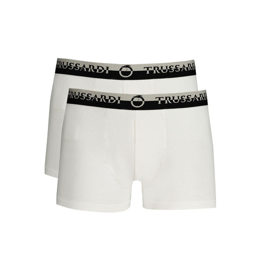 Trussardi White Cotton Men's Boxer Brief