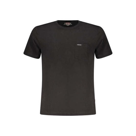 Guess Jeans Black Cotton Men T-Shirt