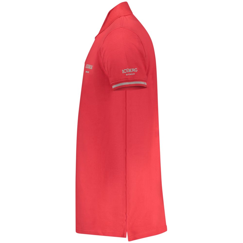 Iceberg Red Cotton Men Polo