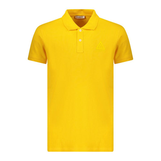 Iceberg Yellow Cotton Men Polo