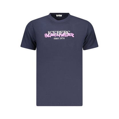 Iceberg Blue Cotton T-Shirt