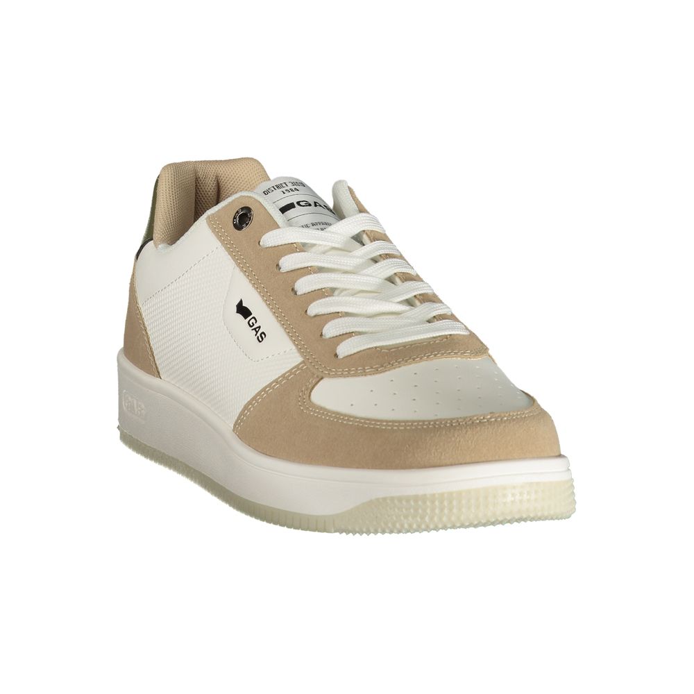 Gas Bianco Polyurethane Men Sneaker