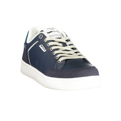 Gas Blue Polyester Athletic Sneakers