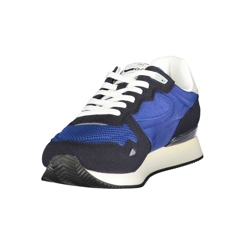 Gas Blue Polyester Athletic Sneakers