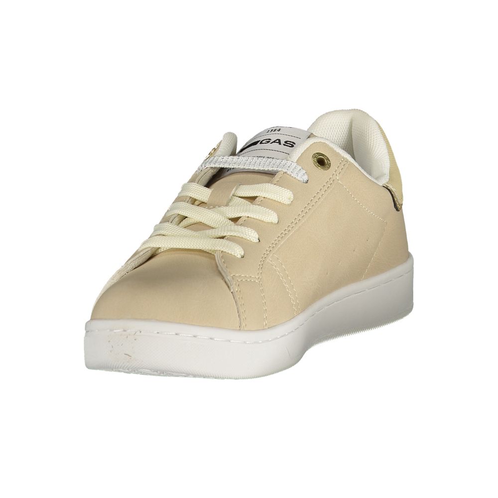 Gas Beige Polyester Athletic Sneakers