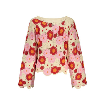 Desigual Beige Cotton Sweatshirt