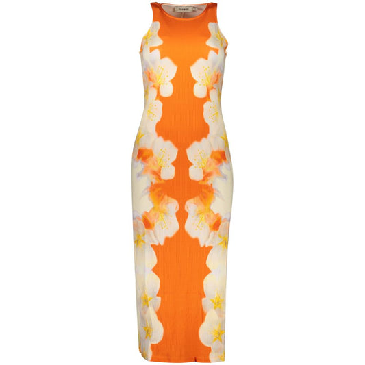 Desigual Arancione Viscosa Women Dress
