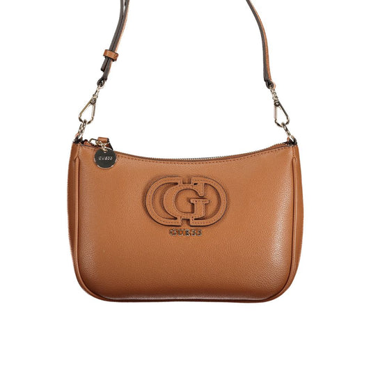 Guess Jeans Marrone Polyurethane Women Handbag