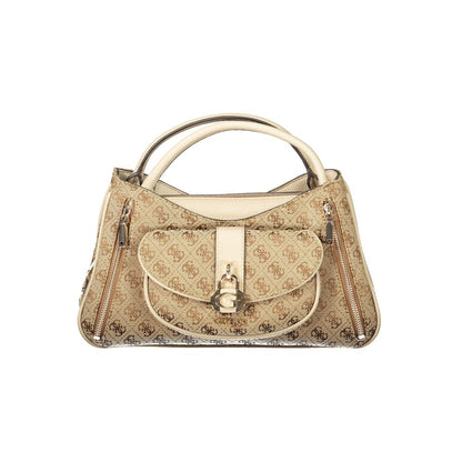 Guess Jeans Beige Polyurethane Women Handbag
